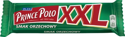 Vaflinis batonėlis PRINCE POLO, su lazdynų riešutų skonio įdaru, glaistytas pieniniu šokoladu, 45 g