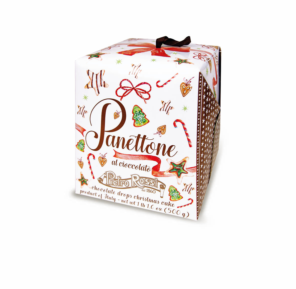 Pyragas PIETRO ROSSI, Panettone, su šokolado gabaliukais, 500 g
