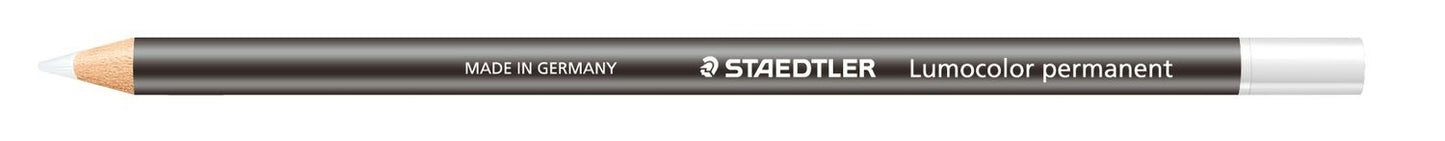 Dry permanent marker STAEDTLER LUMOCOLOR, white.