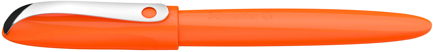 Fountain pen SCHNEIDER Wavy A, for right and left-handed people, orange body