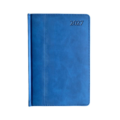 Kalendorius PREMIER PLUS 2027, PU, A5, mėlyna