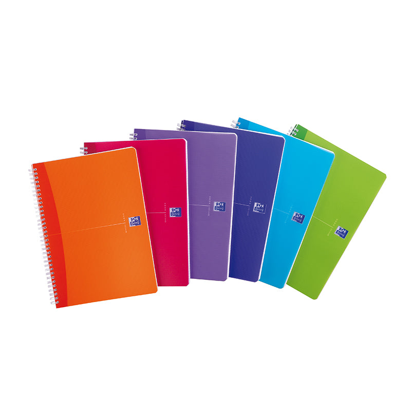 Notebook with spiral OXFORD MY COLOURS, A4, 90 sheets, with squares