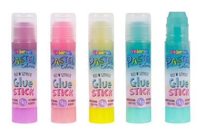 Glue stick COLORINO Pastel 9g, transparent, pastel colors