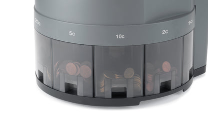 Automatinis Euro monetų skaičiavimo ir rūšiavimo aparatas SAFESCAN 1450, pilkos sp.