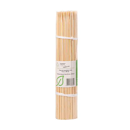 Skewers, bamboo, 3 mm, L 25 cm, 200 pcs