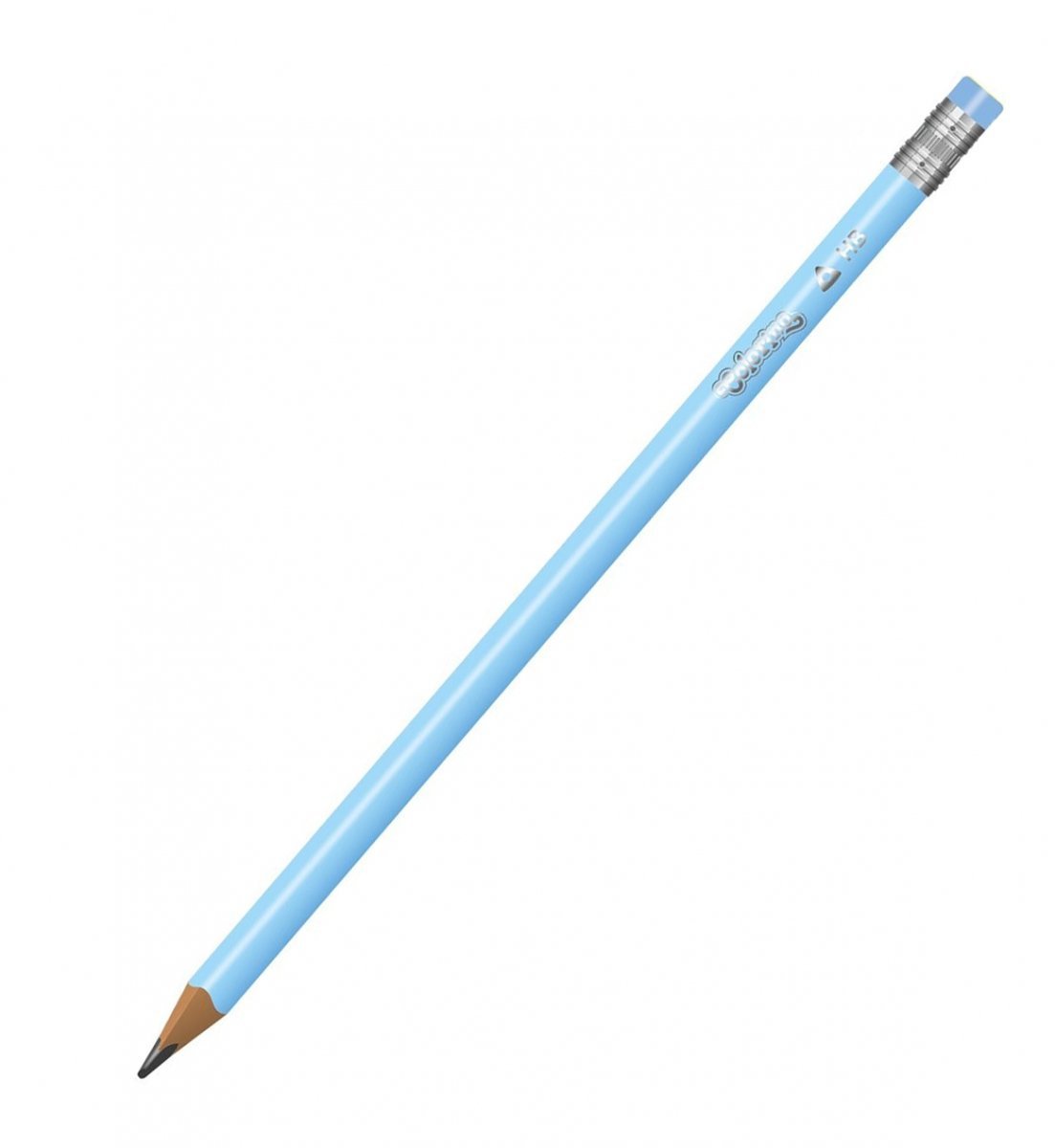 Pencil with eraser COLORINO Pastel, with pastel colored body