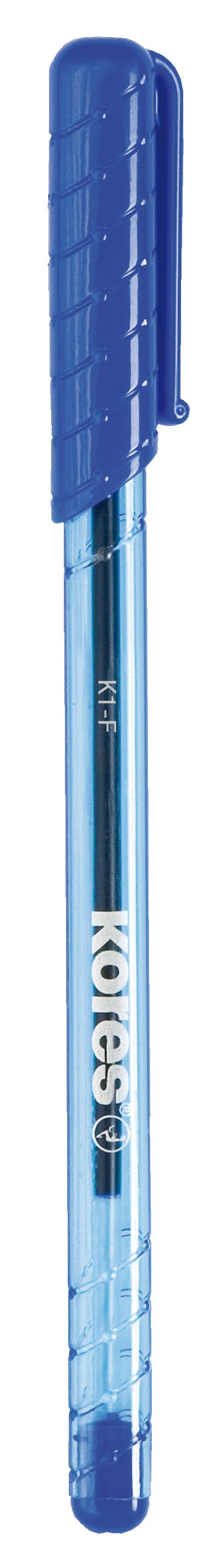 Ballpoint pen KORES K1 F, 1.0 mm, blue ink