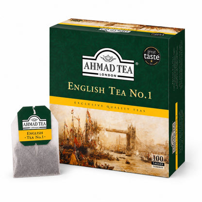Black tea AHMAD ENGLISH TEA No1, in bags, 100 pcs. x 2 g