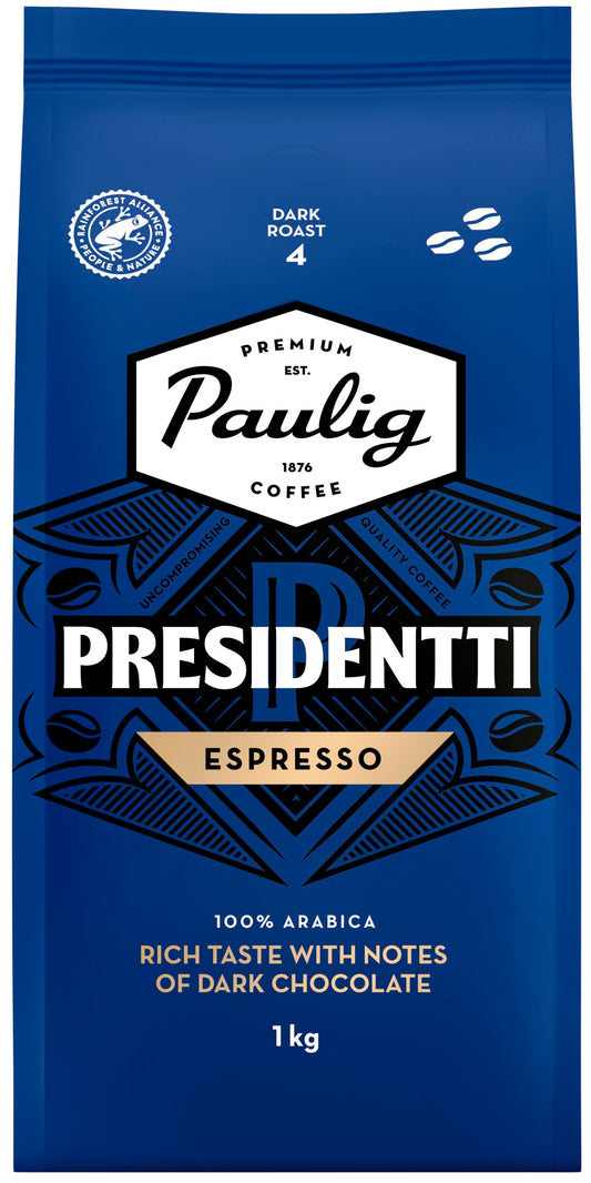 Kavos pupelės PAULIG PRESIDENTTI Espresso, 1 kg