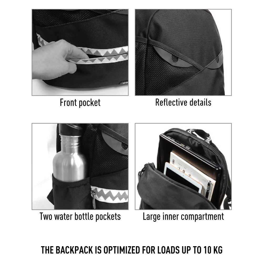 Kuprinė, ZIPIT, Razor Backpack, BP-BU1, Juodos spalvos