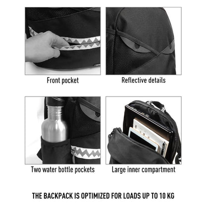 Kuprinė, ZIPIT, Razor Backpack, BP-BU1, Juodos spalvos