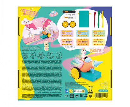 Crazy racing cars JOVITECH set. Pastel colors