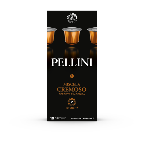 Coffee capsules PELLINI Cremoso, 10x5.5g