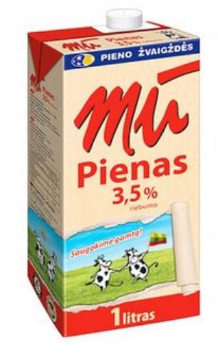 Milk MŪ 3.5% fat, 1 l