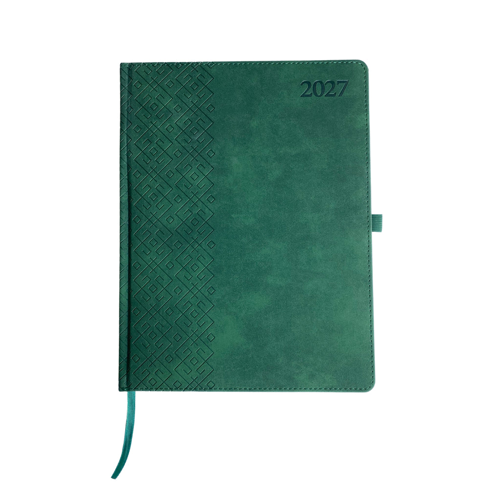 Kalendorius TRADITIONAL , 2027, PU, A4, žalia(Baltic)