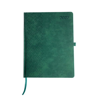 Kalendorius TRADITIONAL , 2027, PU, A4, žalia(Baltic)