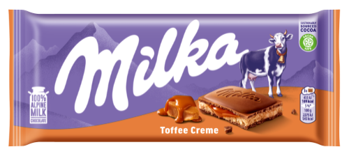 Chocolate MILKA with caramel filling, 100 g