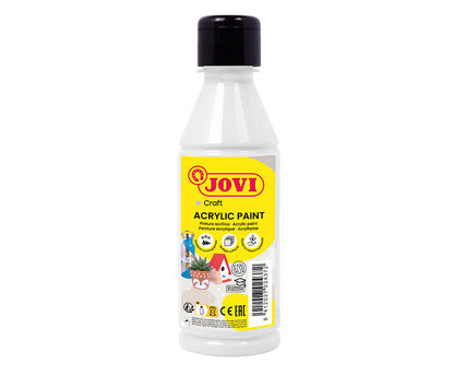Akriliniai dažai JOVI, 250ml, baltos sp.