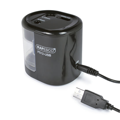 Automatic electric RAPESCO sharpener, black