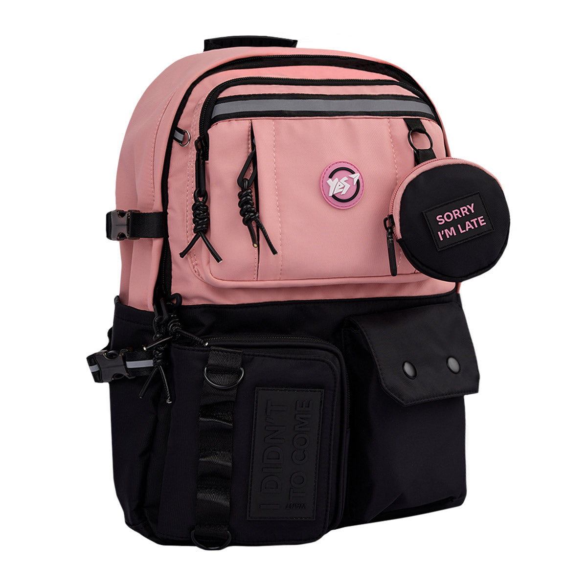 Backpack YES T-107 Pink, 430x290x140 mm
