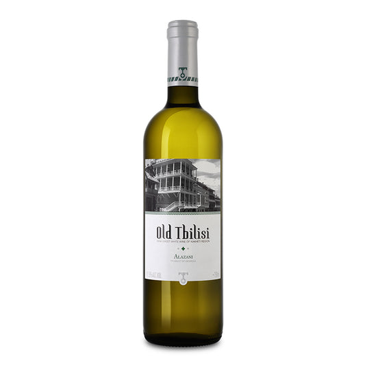 Gruzijos vynas OLD TBILISI Alazani White, baltasis, pusiau saldus, 11,5%, 0,75 l