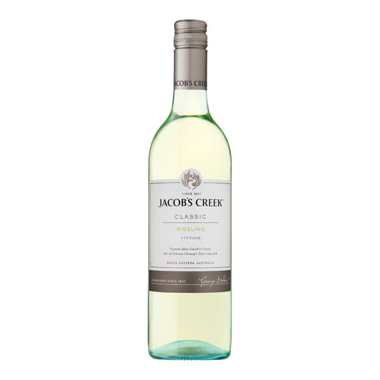 Sausas baltas vynas JACOBS CREEK Riesling, 0,75 l, 11,5%