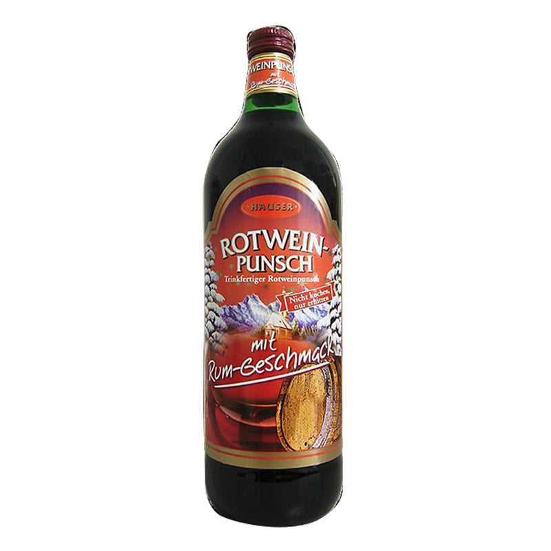 Aromatic wine drink ROTWEIN-PUNSCH with Rum 7.5%, 1 l