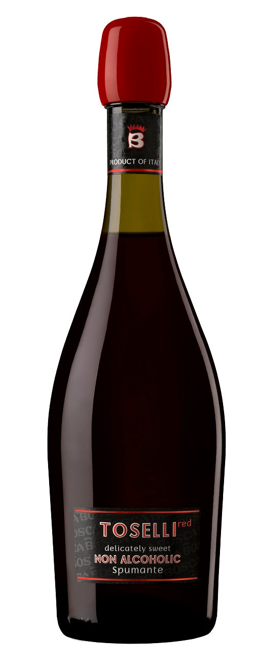 Nealkoholinis putojantis vyno gėrimas BOSCA Toselli, raudonas, saldus, 0.75l