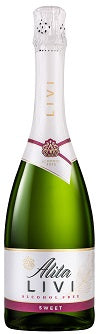 Nealkoholinis putojantis vynas ALITA Livi, pusiau saldus, 0,75 l