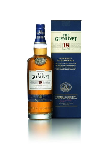 Škotiškas salyklinis viskis Glenlivet 18 Y.O. 40%, 0,7 l, dėžutėje