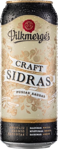 Sidras VILKMERGĖS Craft, 5,4%, 0,5 l, skardinė D