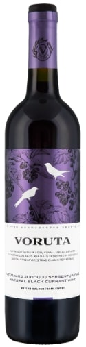 Natural blackcurrant wine VORUTA, 10%, 0.75 l