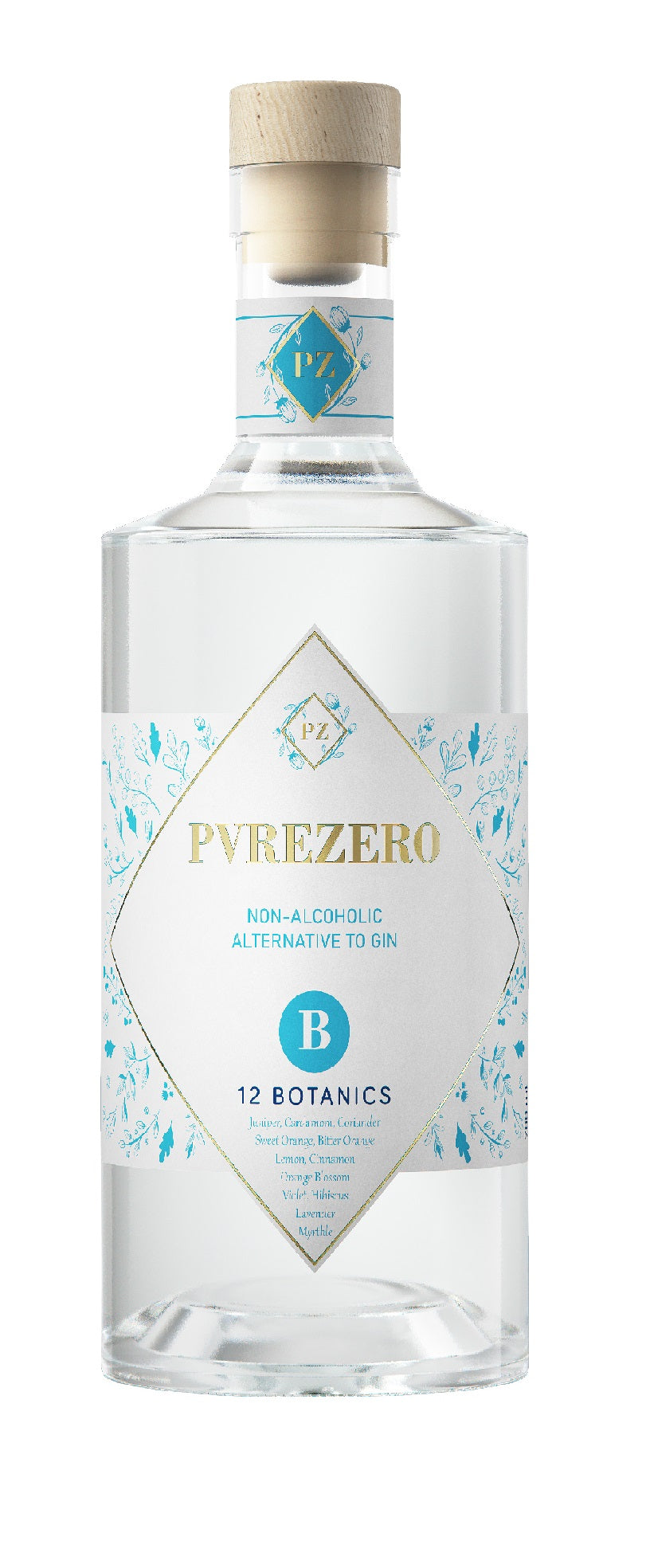 Non-alcoholic gin, GinZero 12 Botanics, 0.7 l
