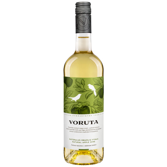 Natural apple wine VORUTA, 9%, 0.75 l