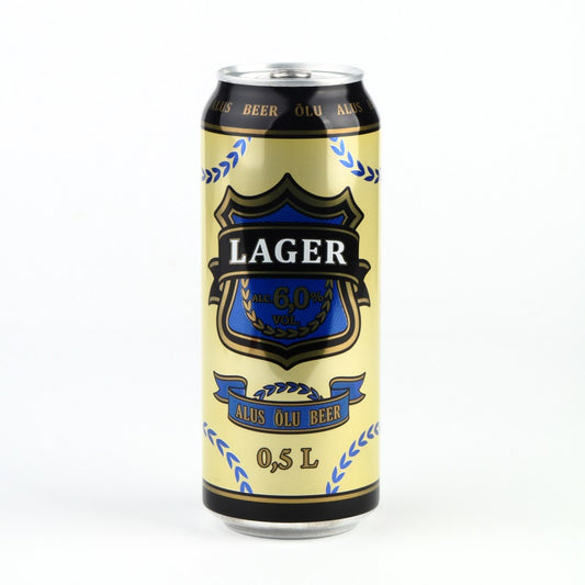 Alus LAGER, 6%, 0,5 l, skardinė D