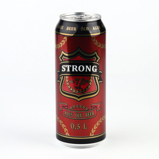 Alus STRONG, 7,5%, 0,5 l, skardinė D