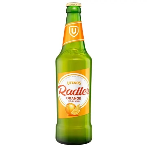 Alaus kokteilis UTENOS Radler Orange, 2%, 0,5 l, butelis