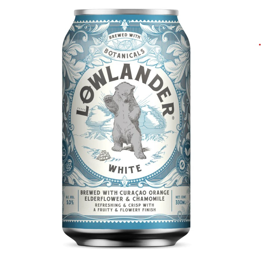 Beer LOWLANDER White Ale, 5%, 0.33 l, can, D