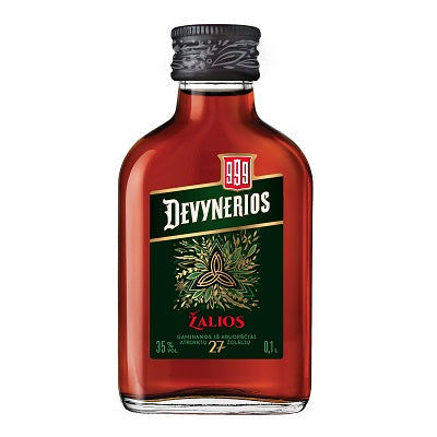Balzamas sp.gėrimas ŽALIOS DEVYNERIOS, 35%, 0,1 l