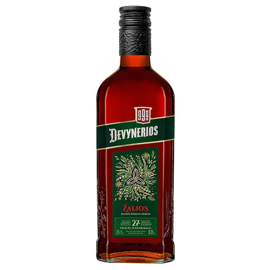 Balzamas sp.gėrimas ŽALIOS DEVYNERIOS, 35%, 0,35 l