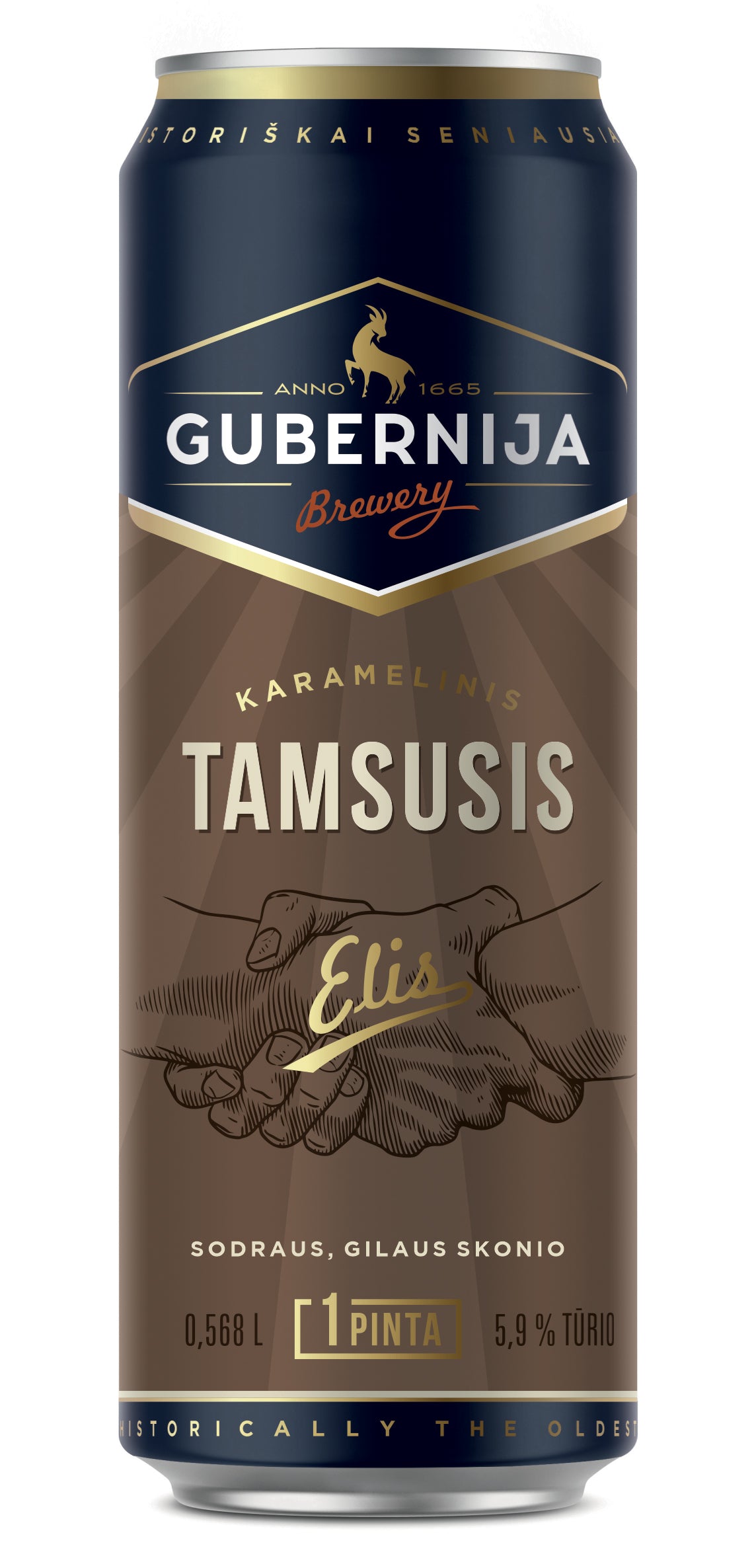 Beer GUBERNIJA Dark Ale, 5.9%, 0.568l
