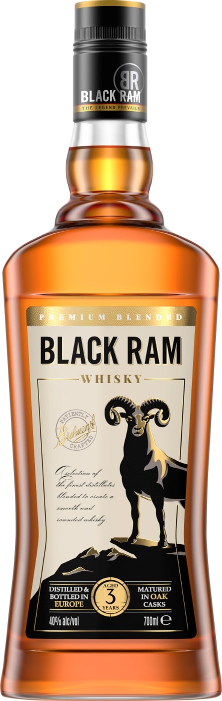 Whiskey BLACK RAM, 40%, 0.7 l