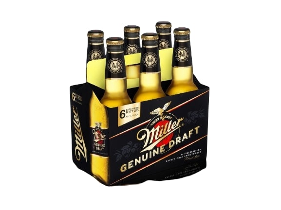 Beer MILLER Genuine Draft, 4.7%, 0.33l, 6-pack