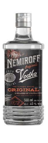 Degtinė NEMIROFF, Original, 40%, 0,5 L