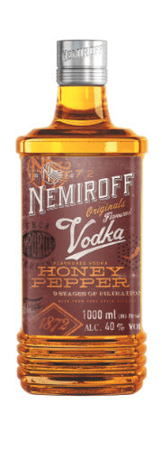 Degtinė NEMIROFF, Honey Pepper, 40%, 1 L