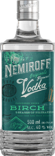 Degtinė NEMIROFF, Birch, 40%, 0,5 L