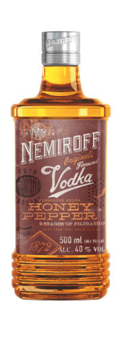 Degtinė NEMIROFF, Honey Pepper, 40%, 0,5 L