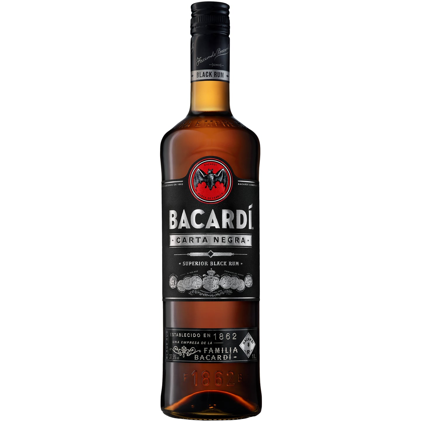 Romas BACARDI Carta Negra 37,5% 1,0l