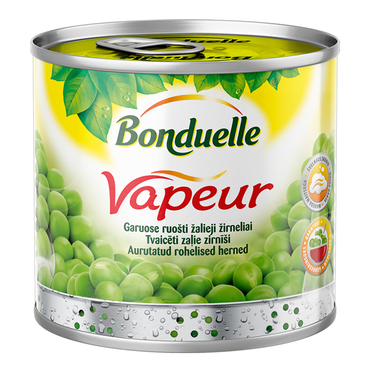 Garuose ruošti žirneliai BONDUELLE Vapeur, 425 ml