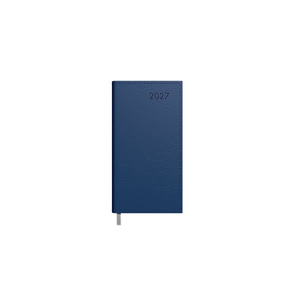 Calendar MIDI 2026, 90 x 167 mm, PU, ​​dark blue